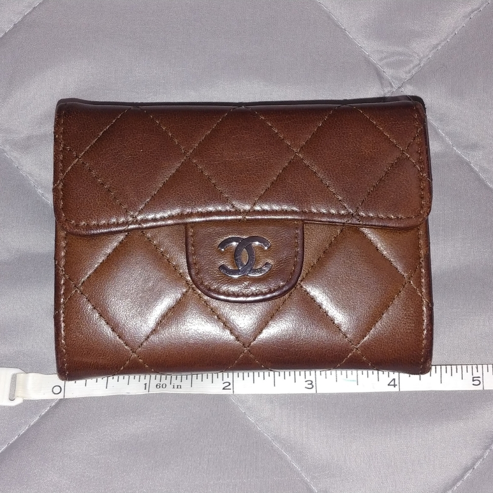 Chanel mini flap wallet